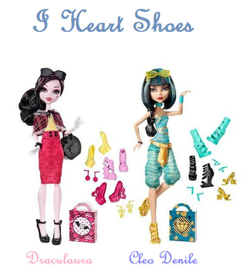 Monster High I Heart Shoes Draculaura+Cleo Denile by no1mhfan on DeviantArt