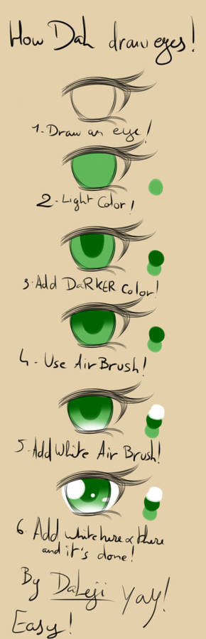 How Dah draw eyes