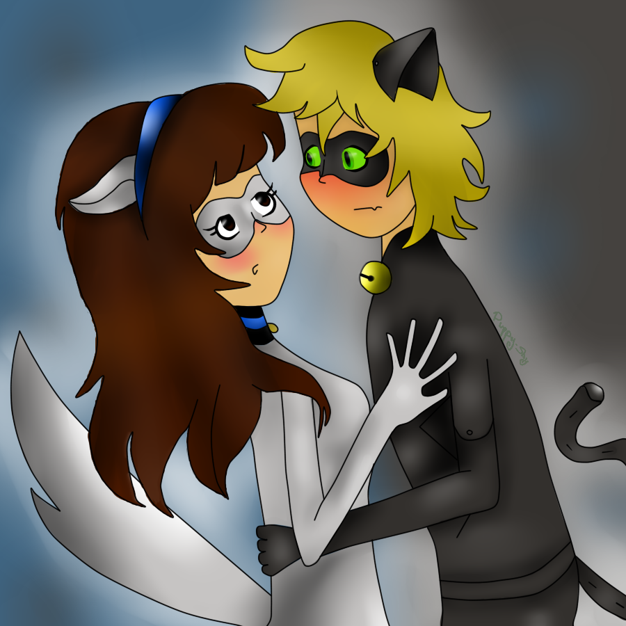 My Oc X Chat Noir By Puppy Shy On Deviantart My Oc X Chat Noir By Puppy Shy On Deviantart