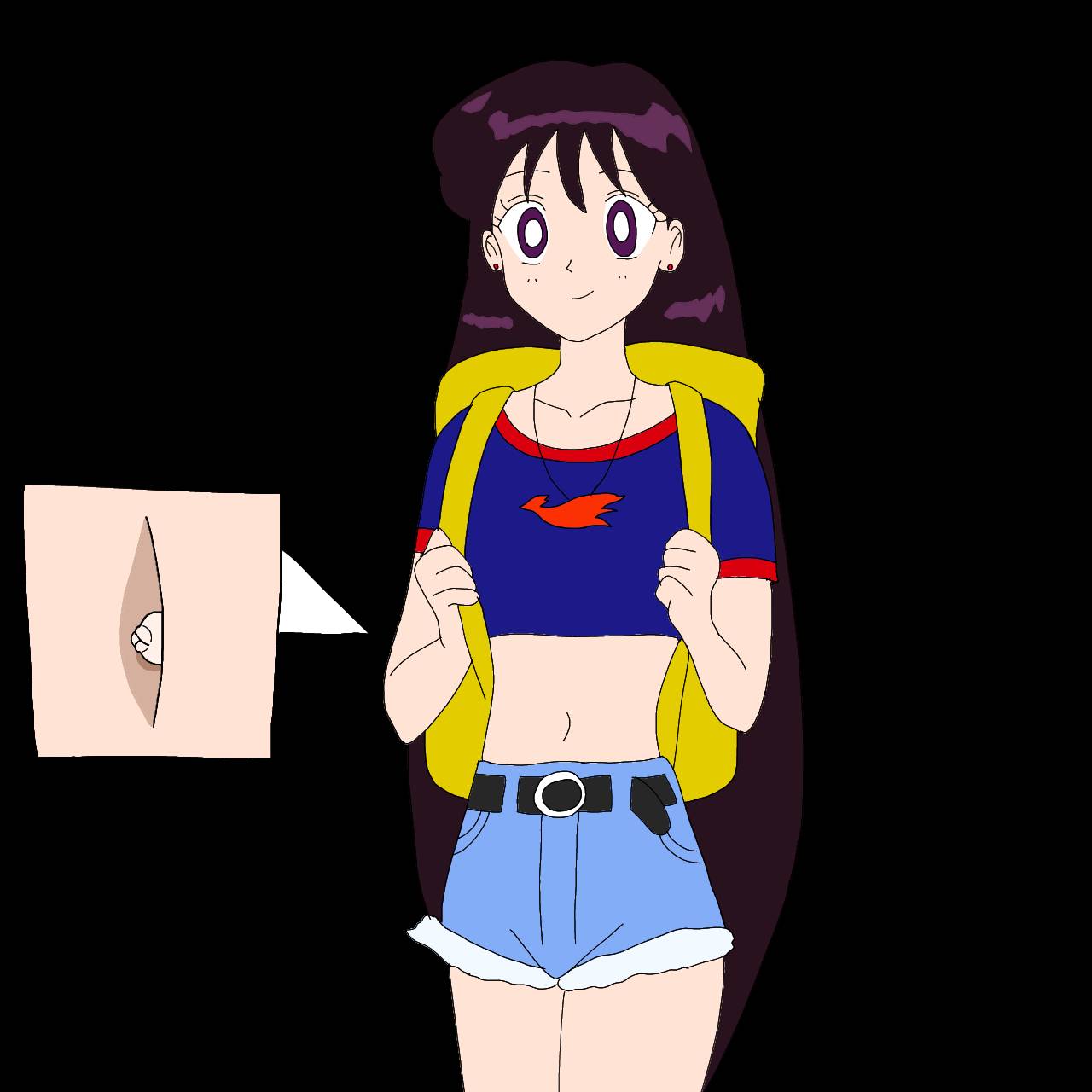 Rei Hino's Outie Belly Button by JokingBrianX on DeviantArt