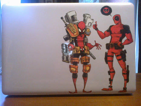 Spideypool laptop.