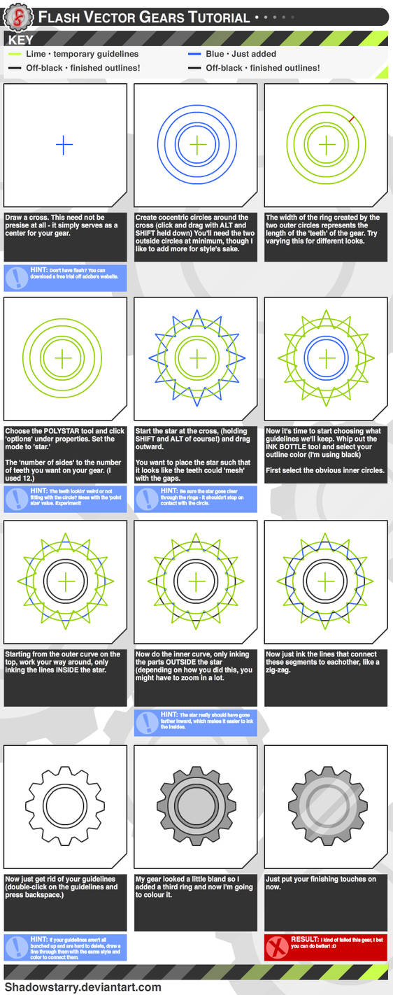 Vector Guide Flash Tutorial- Flash Vector Gears by ShadowStarry on DeviantArt