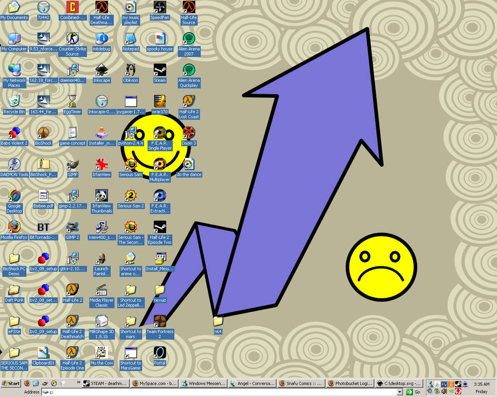 desktop w'icons