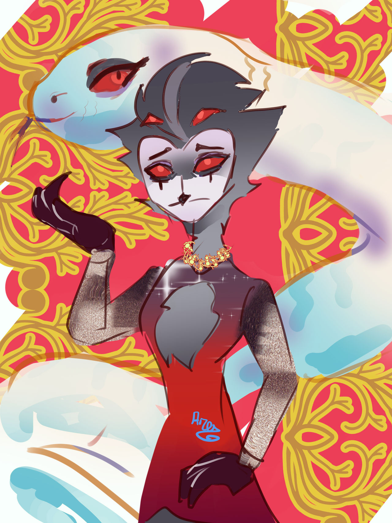 Stolas Proposing Stolas New Year by AresRicoWinc on DeviantArt