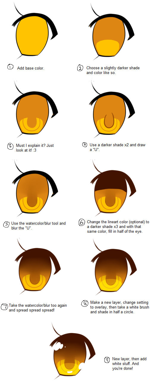 Eye Color Tutorial by threewiishes on DeviantArt