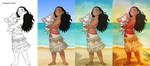 MOANA - Coloring and Retouching by TioKervin