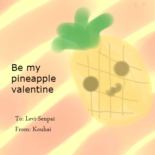 Pineapple Valentine Card