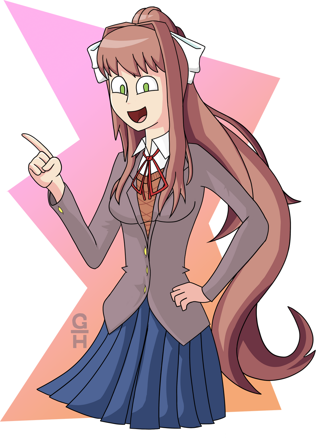 Monika DDLC By GastHeer On DeviantArt monika-ddlc-by-gastheer-on-deviantart