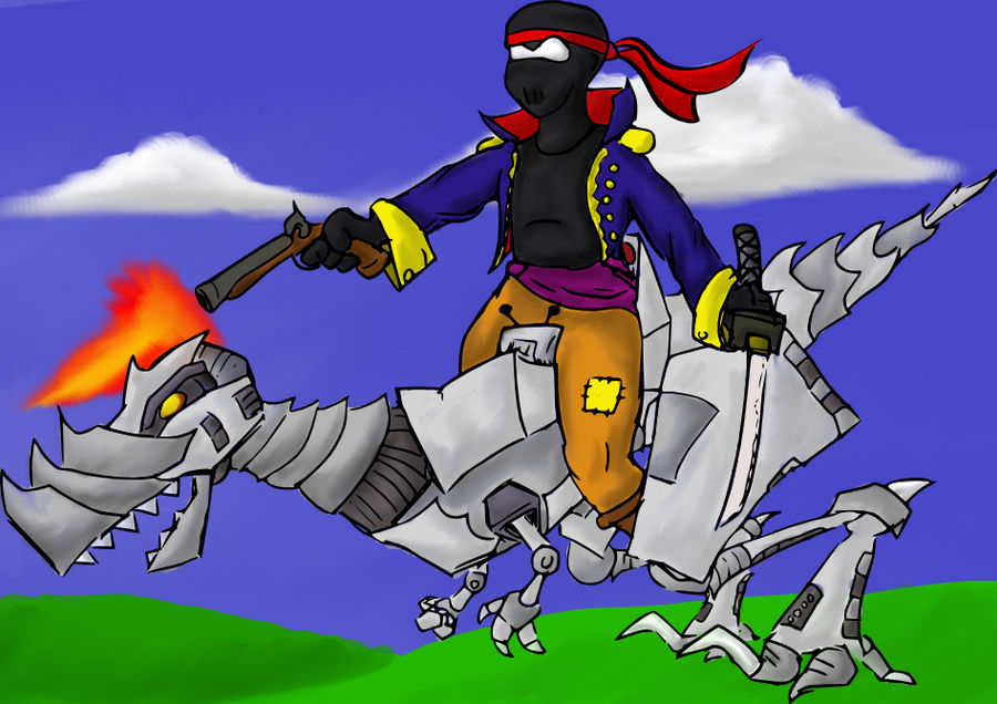 Opr Mecha Raptor Rider Pirate-Ninja Mech-Raptor Rider by jw608 on DeviantArt