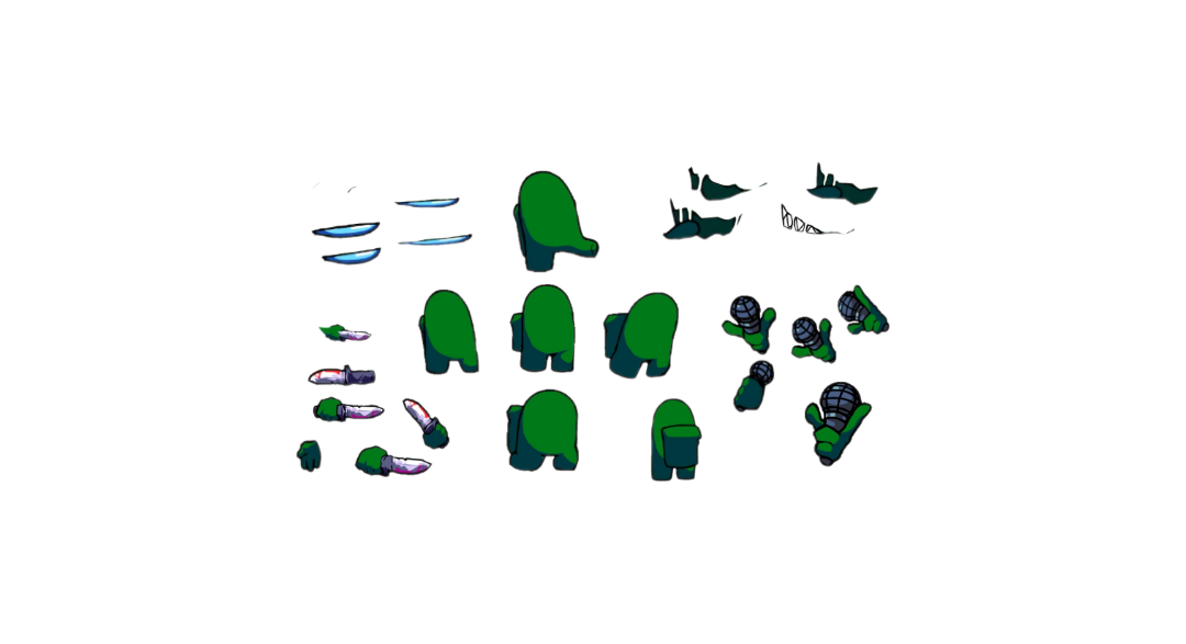 Crewmate Rig Fnf green impostor rig by ImjustaAnimator on DeviantArt