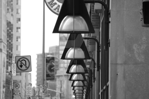 Line of Lamps