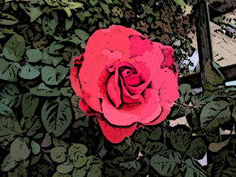 Cartoon rose