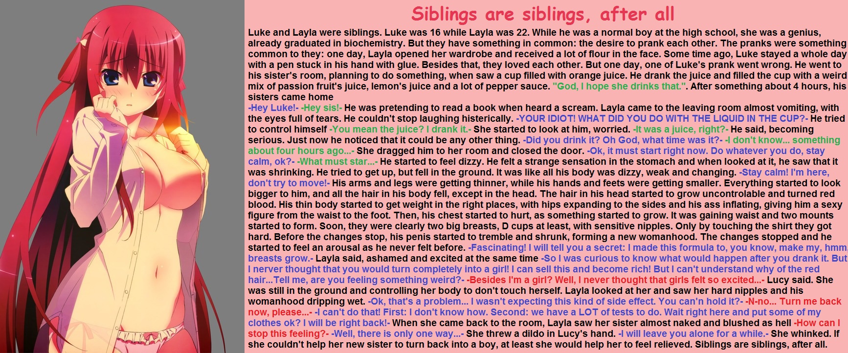 Read more. tg caption siblings are siblings after all by. 