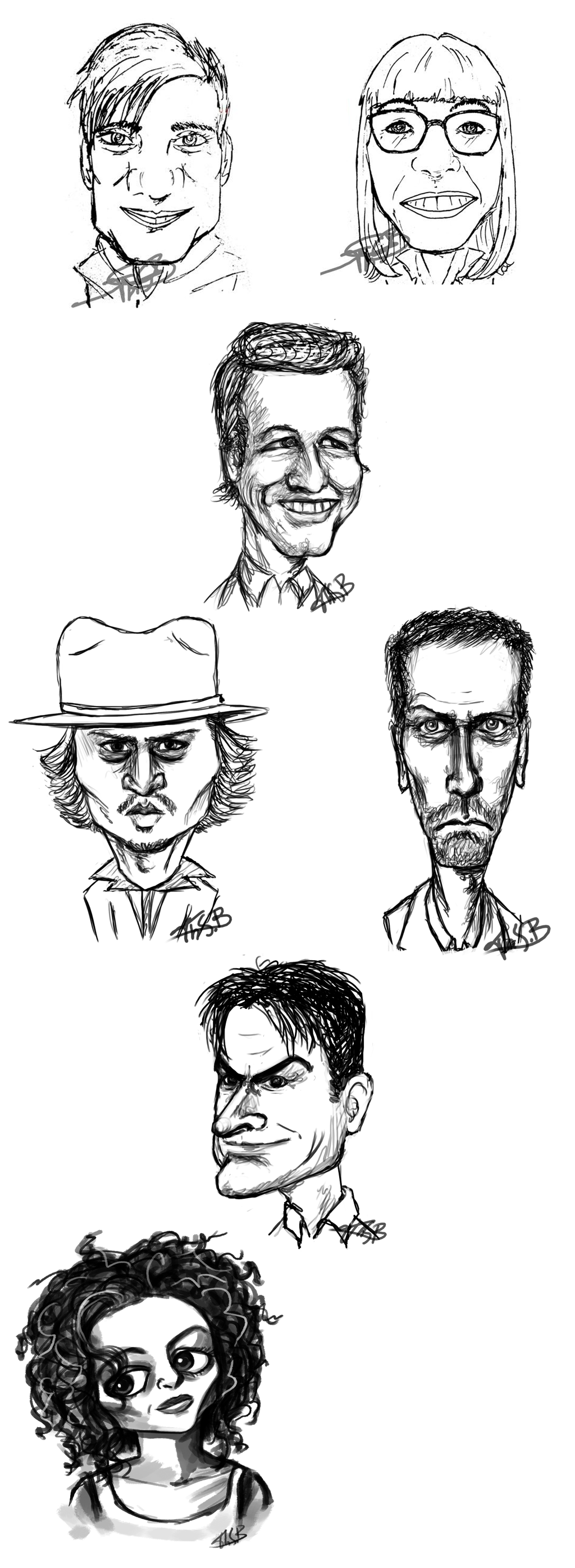 Bunch of Caricatures