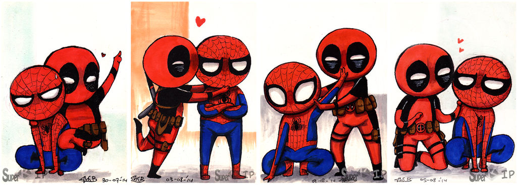 Tumblr Spideypool Doodles