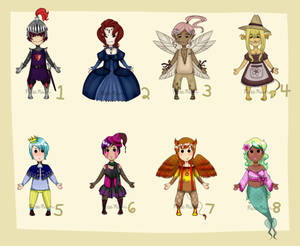 Adopt Set 6 - RoseRain Collab- Fantasy - OPEN