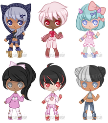 adopt set - random themed - 3/6 OPEN