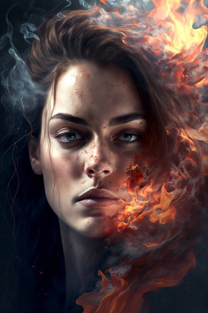 Fire Face Face of Fire and Smoke Revisited by JayNL on DeviantArt