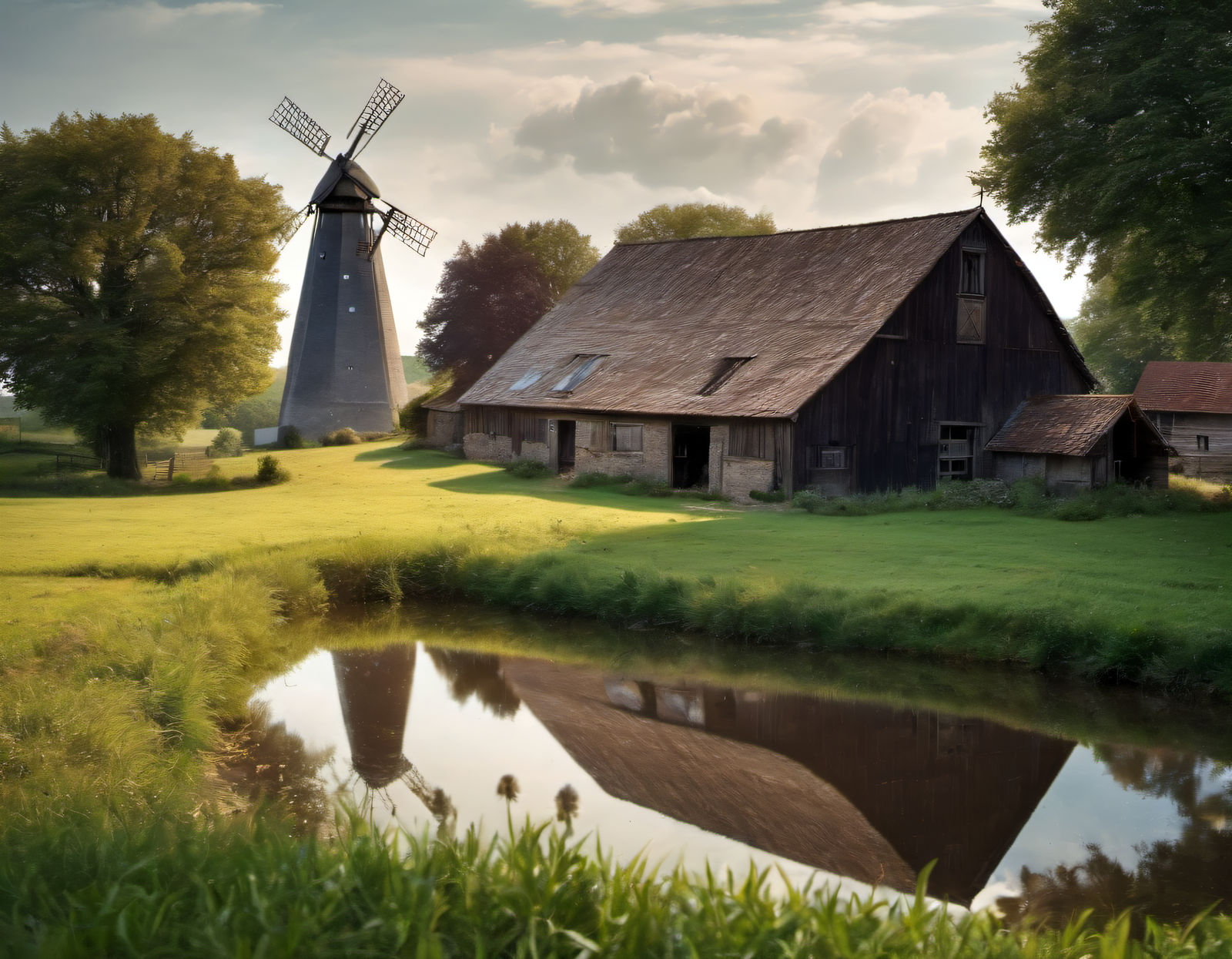 Windmill Countryside Countryside with Windmill by JayNL on DeviantArt