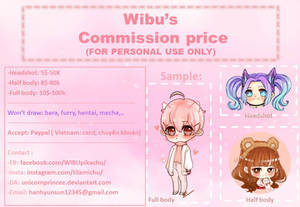 Commission info- price