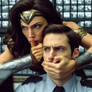 F/M Guard handgagged by Wonder Woman