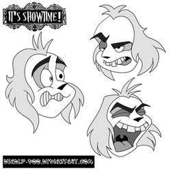 Beetlejuice Expression Practice #1 by Digital-Undead