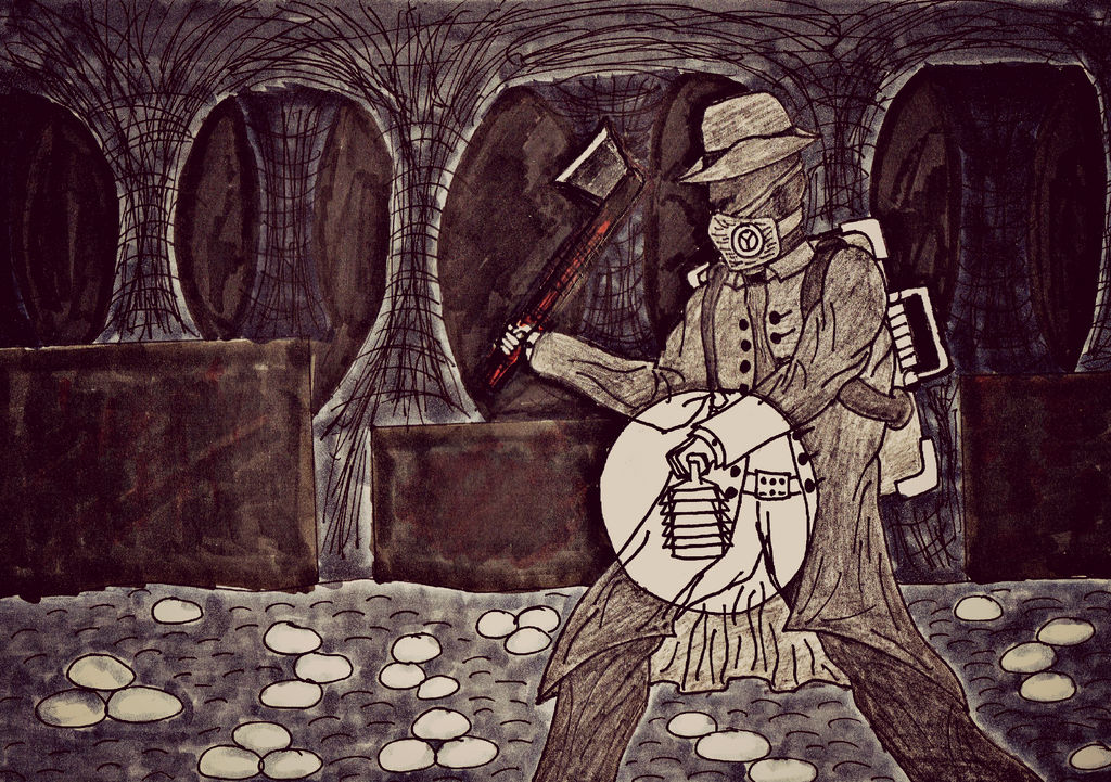 On Guard...in the Catacombs