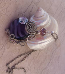 Wire wrapped pendant