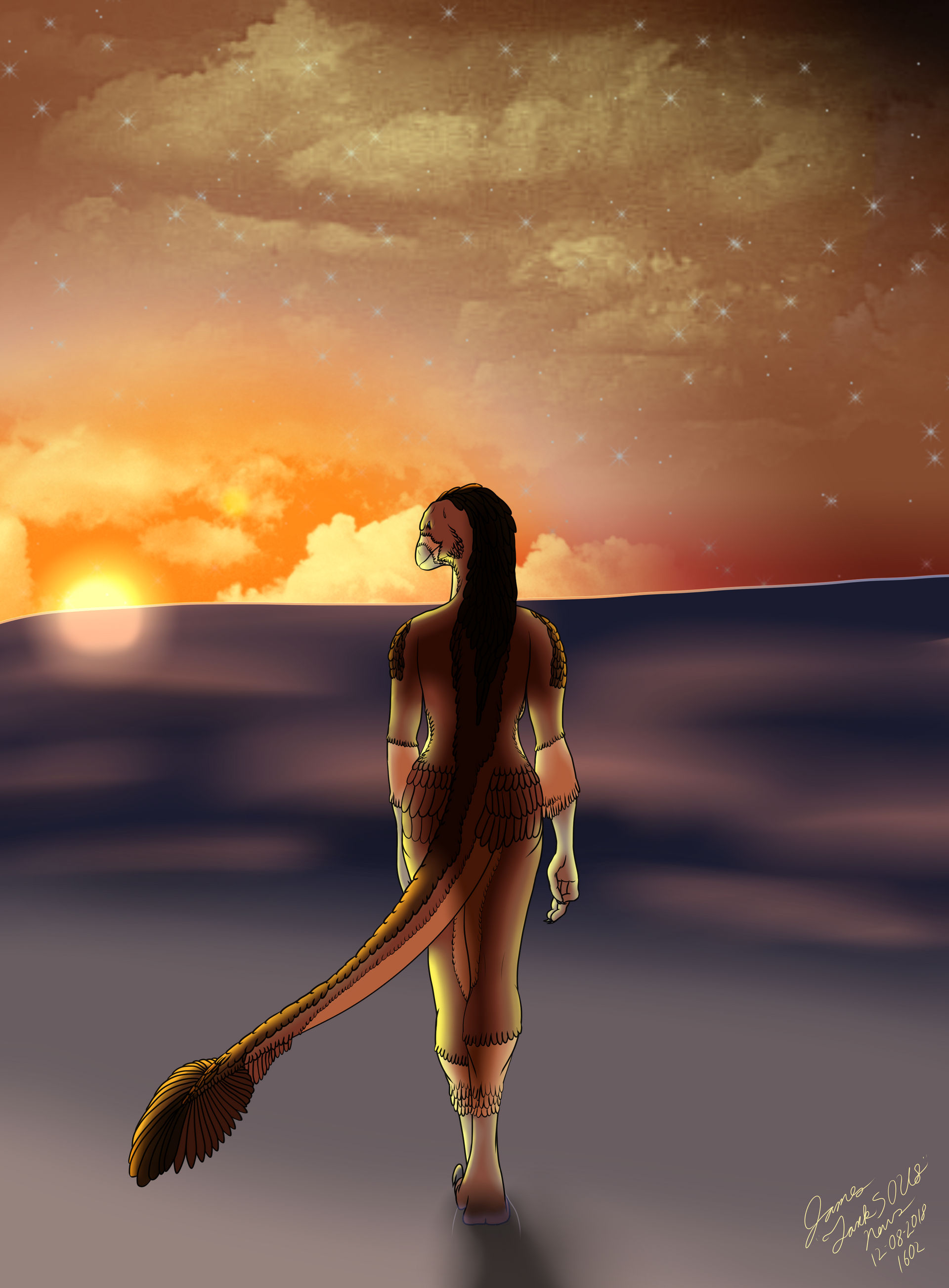 Sunset Raptor Raptor at Sunset by Tank50us on DeviantArt