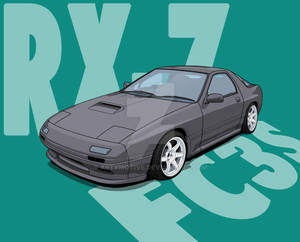 Mazda RX-7 FC3s Illustration