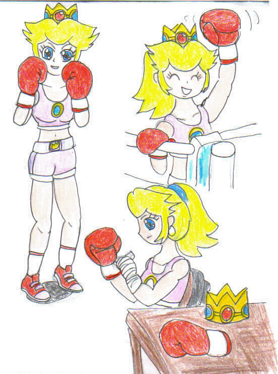 Art trade- boxing Peach collage pt 1 - color