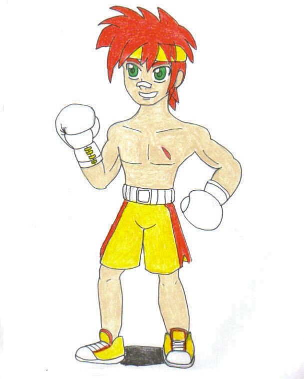 Hawk in boxing attire- color update by ravenf6 on DeviantArt
