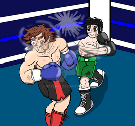 Kei vs Raven- knockout punch