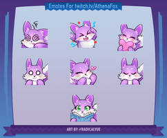 Twitch Emotes for twitch.tv/AthenaFox