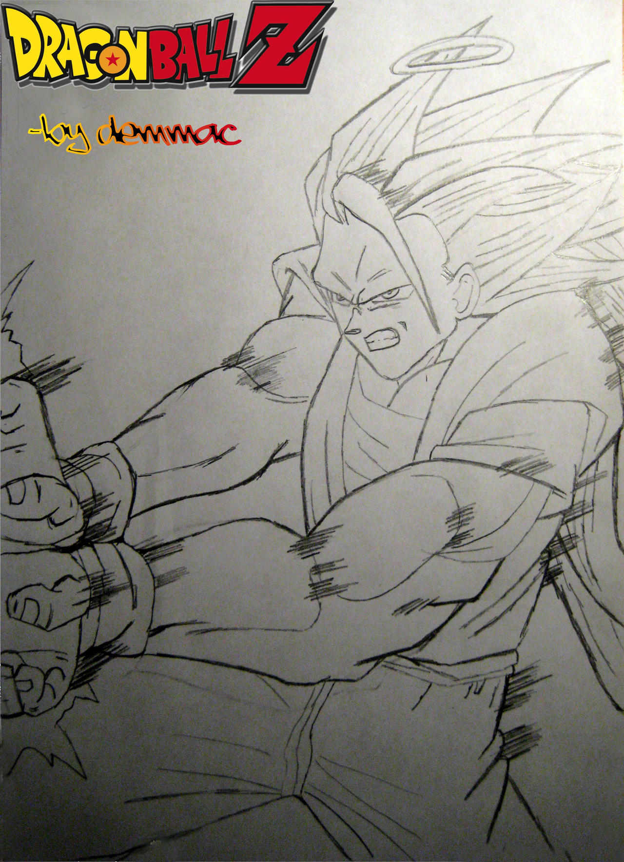 Goku SSJ 3 by demmac on DeviantArt