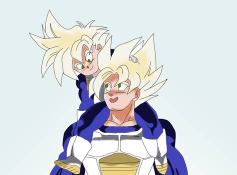 Goku and Gohan SSJ