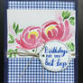 Gingham Birthday Card