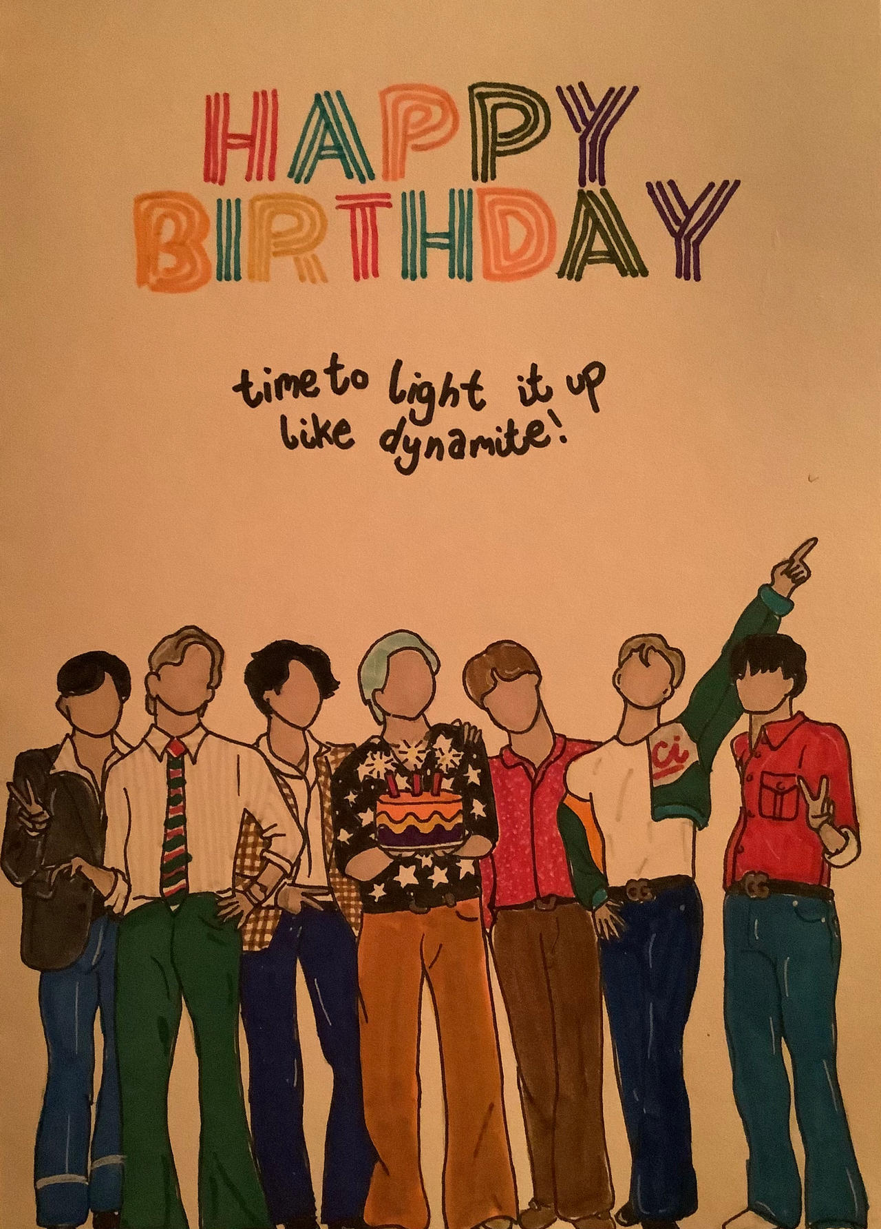BTS Dynamite Birthday Card by FairieNinja on DeviantArt bts-dynamite-birthday-card-by-fairieninja-on-deviantart
