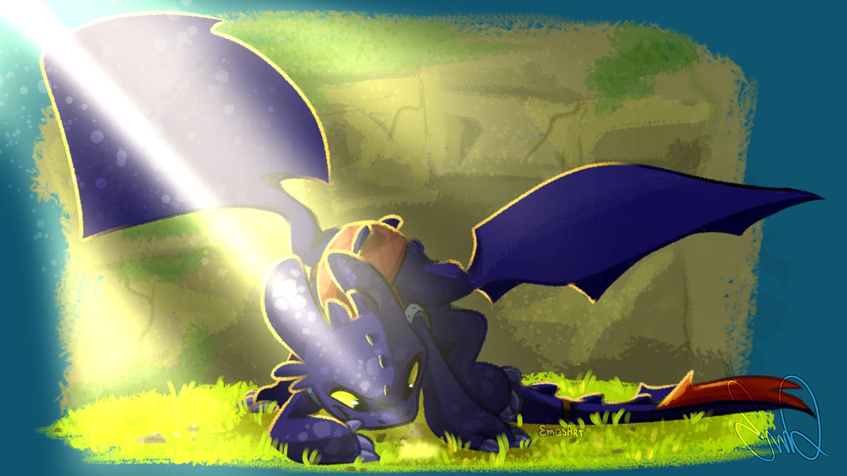 Toothless Vagrant Toothless by EmqsArt on DeviantArt