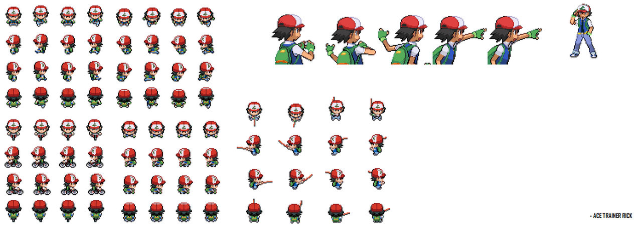 Pokemon Ash Sprite Sheet | Images and Photos finder