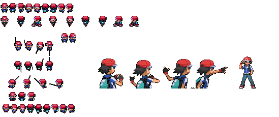 Pokemon Ash Kalos Updated Overworld Sprites by PKMNTrainerRick on ...
