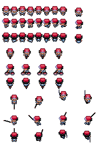 Pokemon red ds style sprites by PKMNTrainerRick on DeviantArt