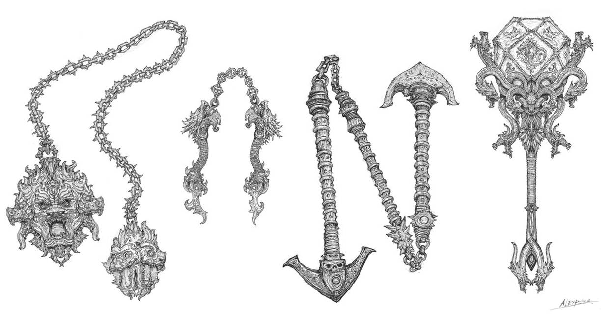 Exotic weapon concepts by AlexBoca on DeviantArt