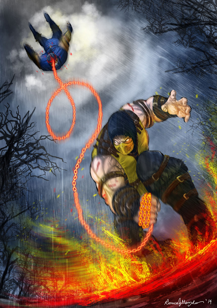 Mortal Kombat: Scorpion Gang Fatality by BloodBlade-BB on DeviantArt