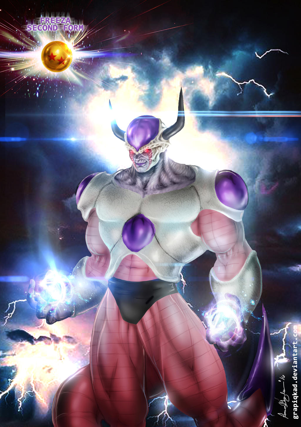 Freeza Second Form By Grapiqkad On DeviantArt