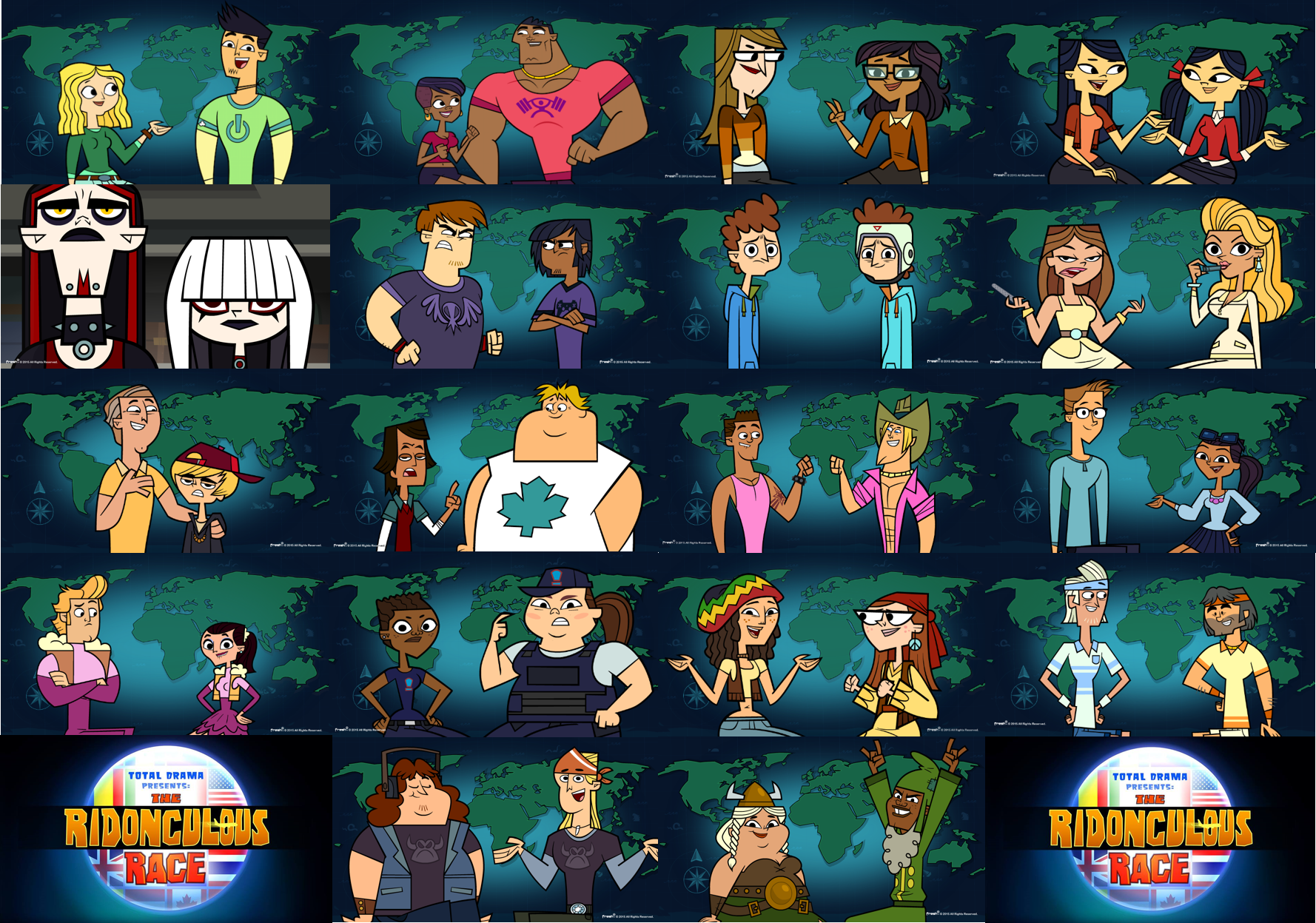 Total Drama Presents: The Ridonculous Race (2015) by JacobtheFoxReviewer on  DeviantArt