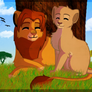 . Simba and Nala .