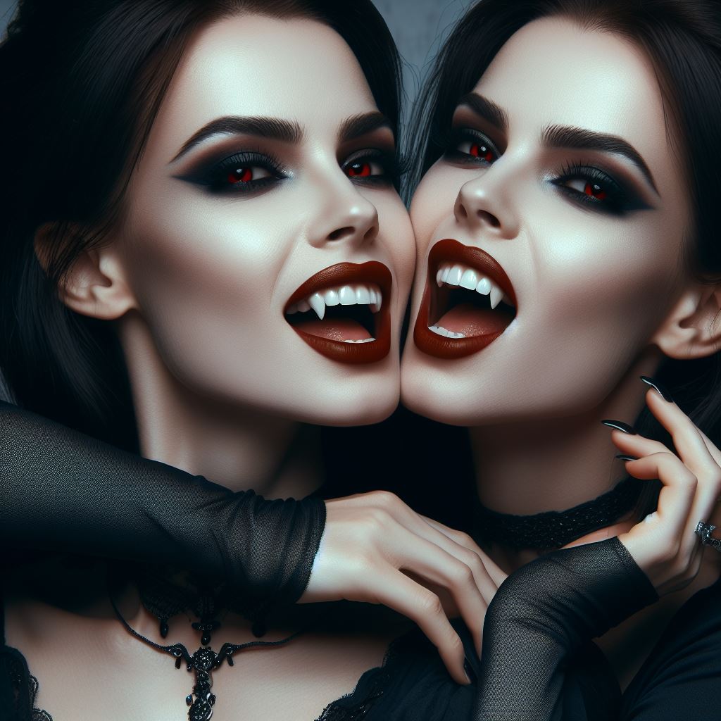 Two Lesbian Vampire Doppelgangers By SerpentTwins On DeviantArt two-lesbian-vampire-doppelgangers-by-serpenttwins-on-deviantart