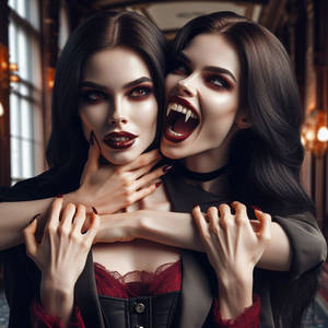 Seducing of her vampire doppelganger 02