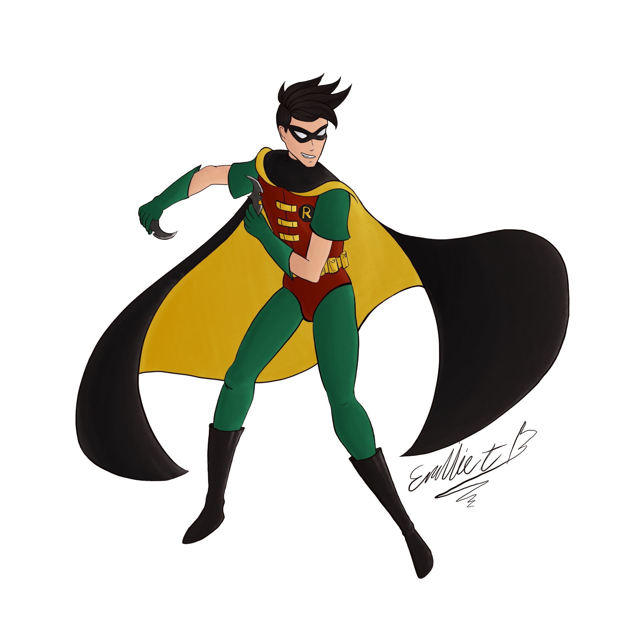 Batman the animated series - Robin by TarinaArt on DeviantArt